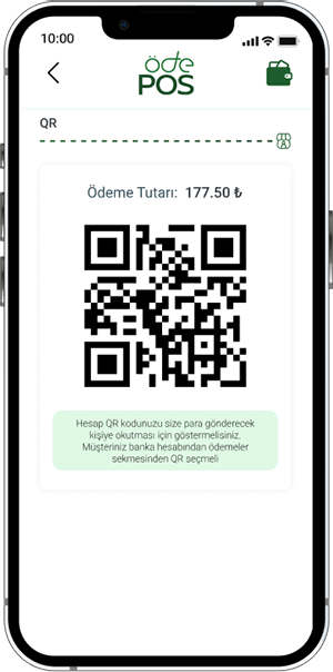 QR kod ile ödeme al