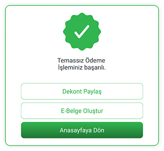 Link ile ödeme başarılı